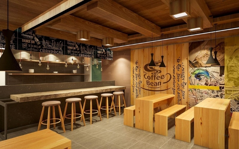 Mẫu thiết kế quán cafe 40m2 dành cho chủ đầu tư có ngân sách hạn chế