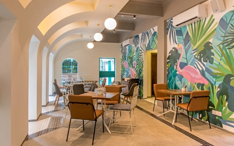 Trang trí tranh vẽ tường 3D cho quán cafe theo xu hướng mới