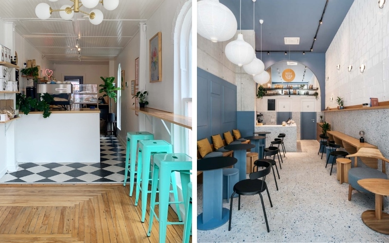 Thiết kế quán cafe ngang 4m chuyên nghiệp