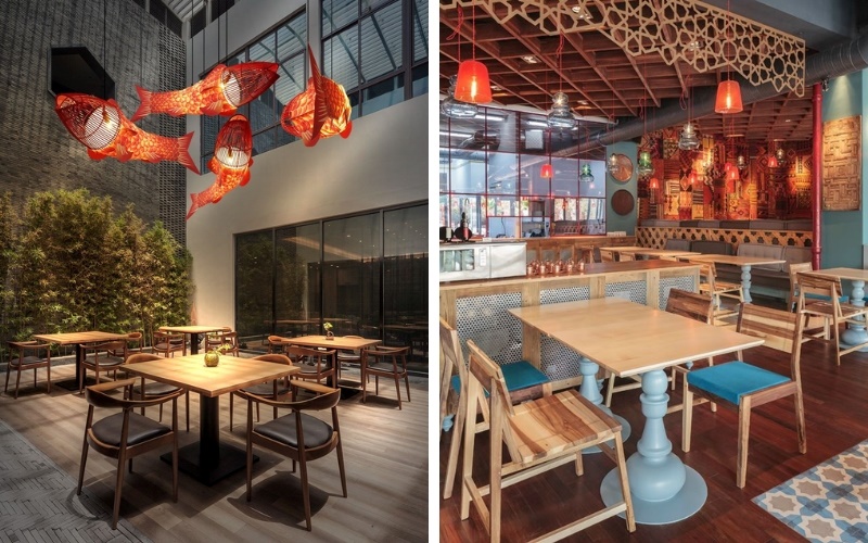 Những chiếc đèn cổ điển nổi bật cho không gian quán cafe
