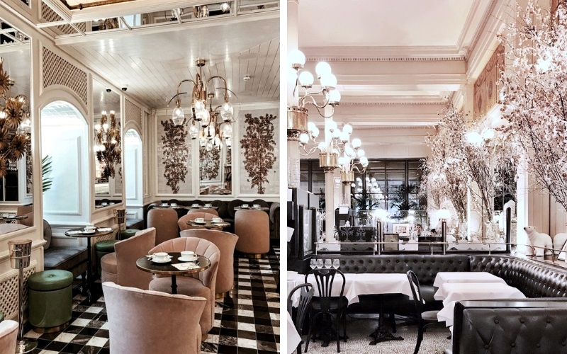 Phong cách thiết kế quán cafe theo kiểu Pháp