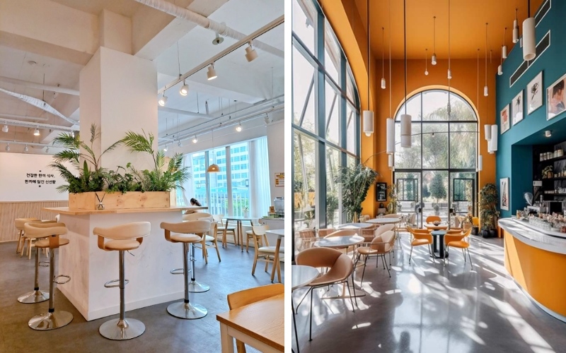 Màu sắc của quán cafe phong cách hiện đại