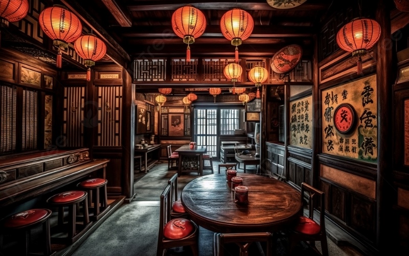 Không gian hoài cổ của quán cafe đậm chất Trung Hoa