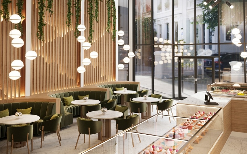 Đèn trang trí là chi tiết không thể thiếu trong nội thất quán cafe cổ điển