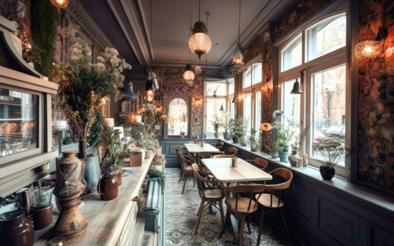 Thiết kế quán cafe phong cách Vintage ấn tượng