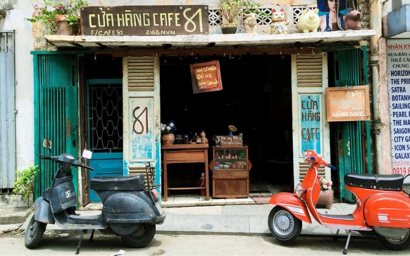 Decor quán cafe vintage đẹp giúp tăng tỷ lệ thu hút khách hàng