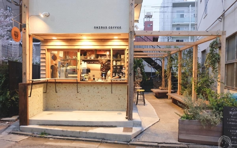 Mẫu thiết kế cổng đơn giản cho quán cafe