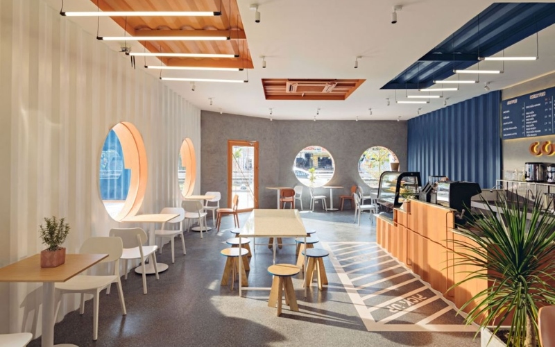 Vẻ đẹp năng động và trẻ trung của quán cafe
