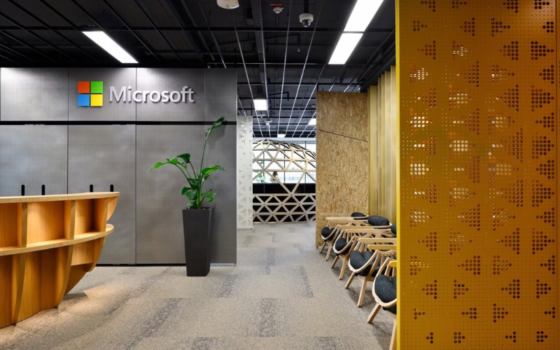 Văn phòng Microsoft mang đến cảm giác hài hòa và thư thái