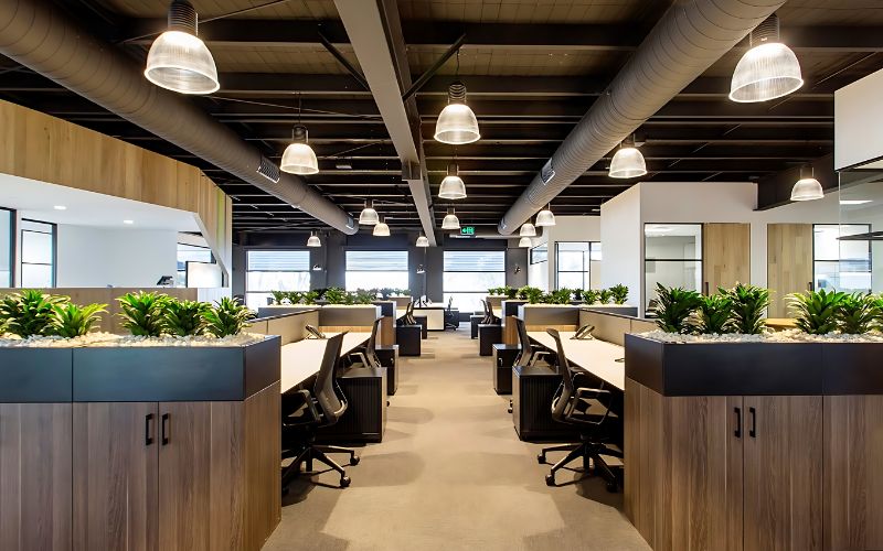 Văn phòng phong cách công nghiệp diện tích 150m2