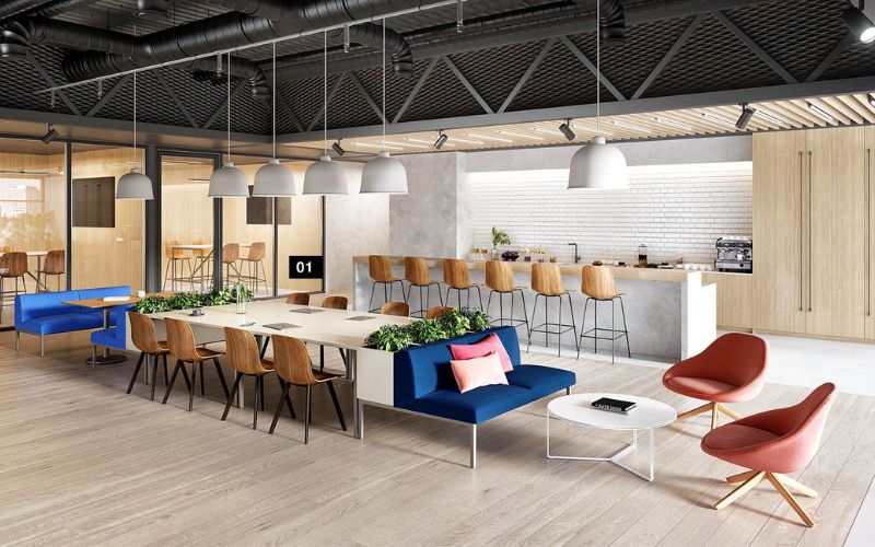 Kiến trúc Boho Bắc Âu áp dụng cho không gian văn phòng