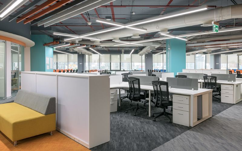 Thiết kế văn phòng 300m2 theo phong cách hiện đại