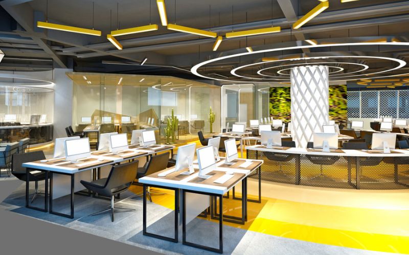 Thiết kế văn phòng 400m2 cho doanh nghiệp công nghệ