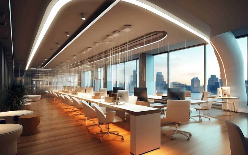 Thiết kế văn phòng hiện đại ứng dụng công nghệ mới