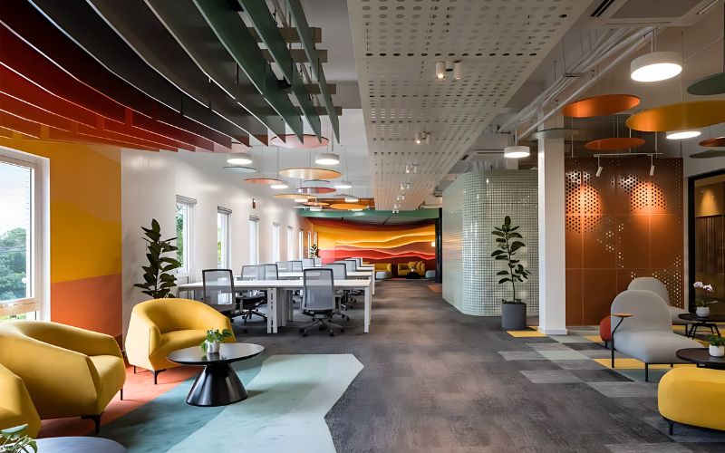 Thiết kế văn phòng 600m2 mang đến không gian lý tưởng
