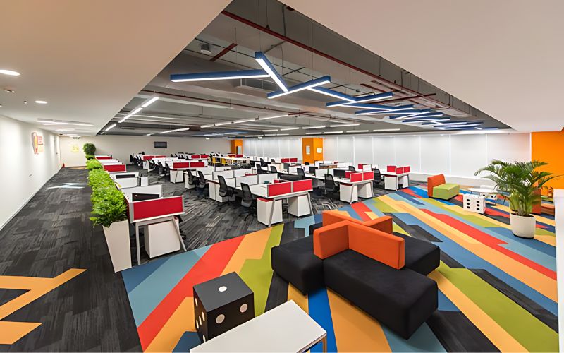 Mẫu thiết kế văn phòng 600m2 sáng tạo cho doanh nghiệp trẻ