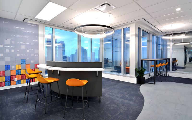 Thiết kế văn phòng 600m2 phù hợp với lĩnh vực hoạt động của doanh nghiệp
