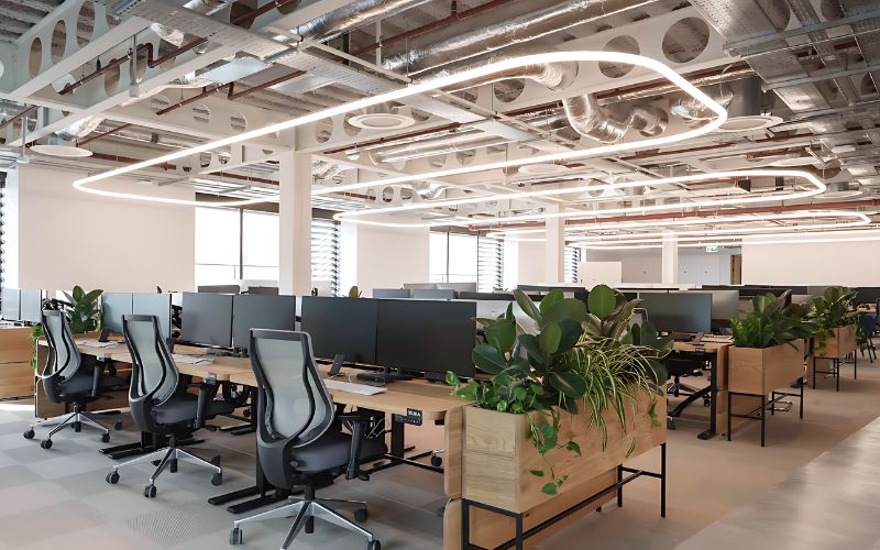 Văn phòng 90m2 được thiết kế thông minh để tối ưu diện tích