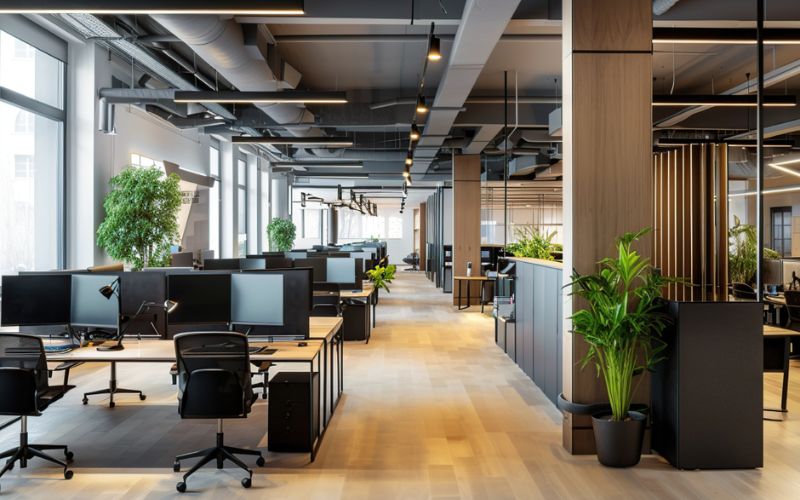 Văn phòng theo tiêu chuẩn leed sử dụng hệ thống chiếu sáng tiết kiệm điện