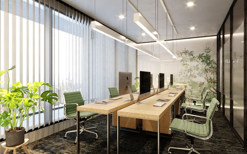 Những kiểu bố trí cây cảnh trong sân vườn văn phòng cực độc đáo