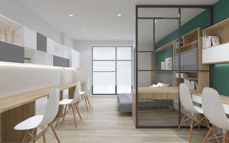 Chọn màu sắc chủ đạo đồng bộ phong cách thiết kế văn phòng chung cư