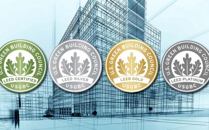 Các cấp bậc của chứng nhận Leed theo thang điểm