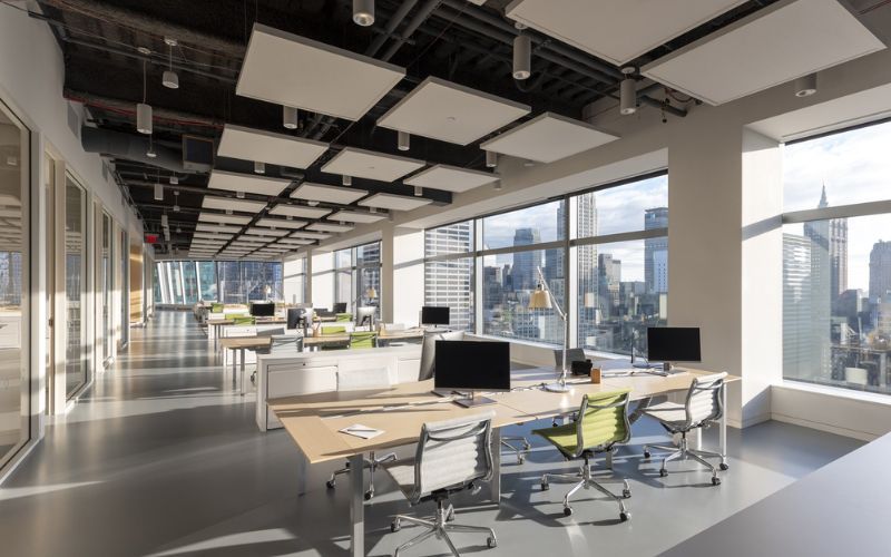Thiết kế văn phòng trên 500m2 tích hợp nhiều phòng họp, khu đào tạo và không gian cộng tác chuyên nghiệp