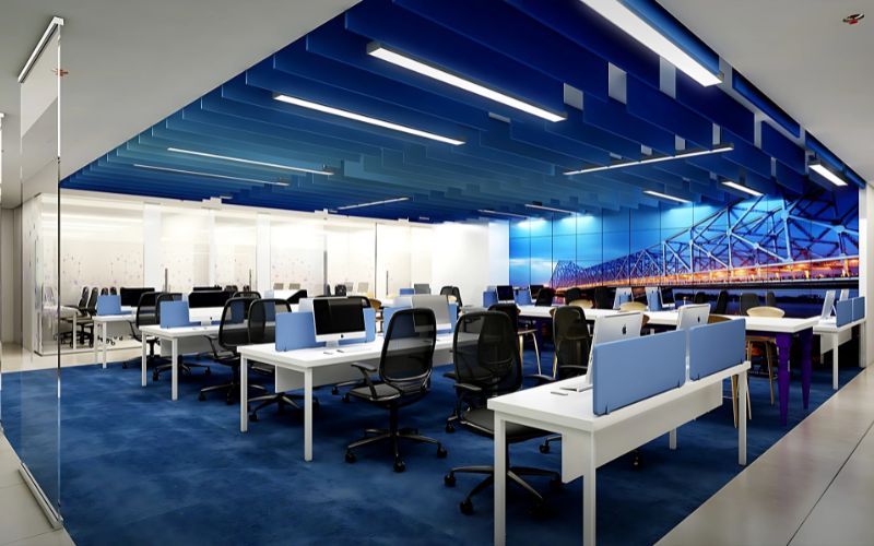 Thiết kế văn phòng sáng tạo phong cách Hitech