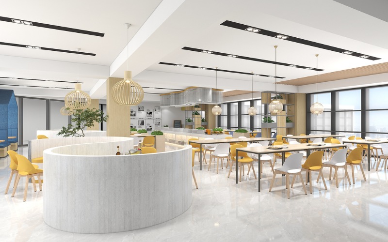 Thiết kế quán cafe văn phòng hiện đại ấn tượng