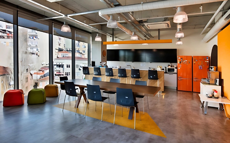 Thiết kế pantry cho doanh nghiệp logistics với sự phá cách tự do